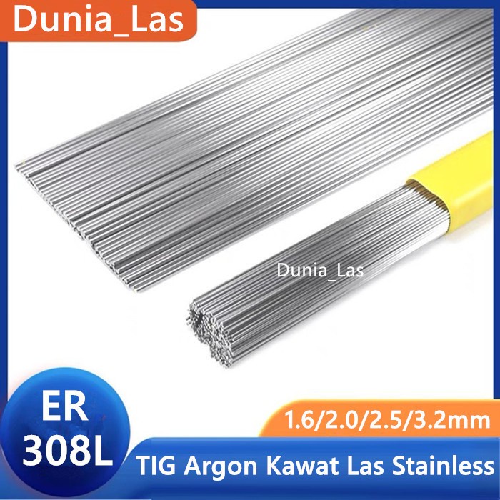 5KG Tig Argon Kawat Las 308L Stainless Filler Rod 1.6mm 2.0mm 2.5mm 3.2mm