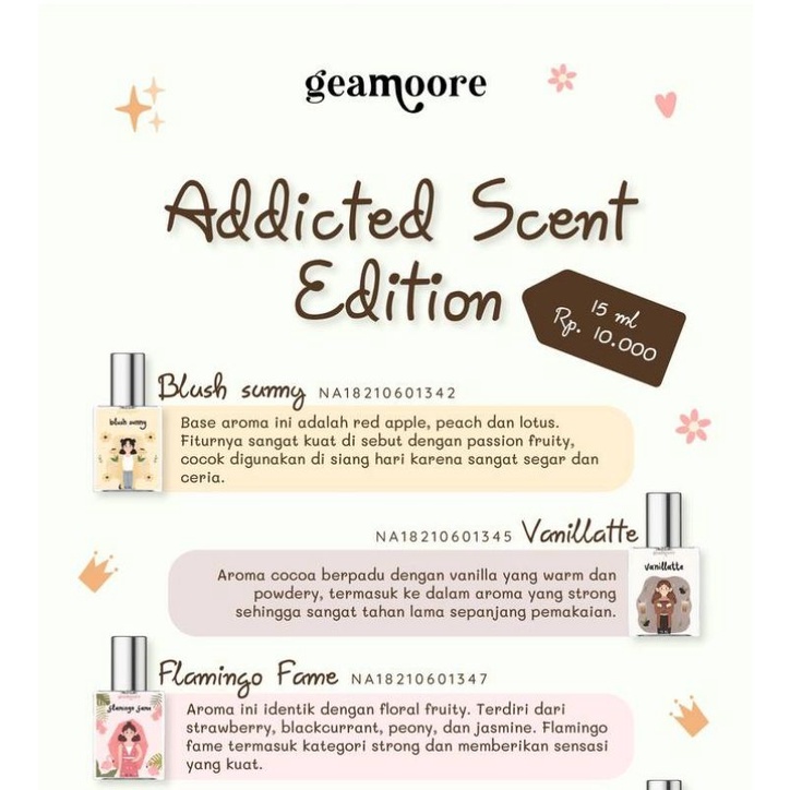 [BPOM] PARFUM GEAMOORE ADDICTED SCENT EDITION-2
