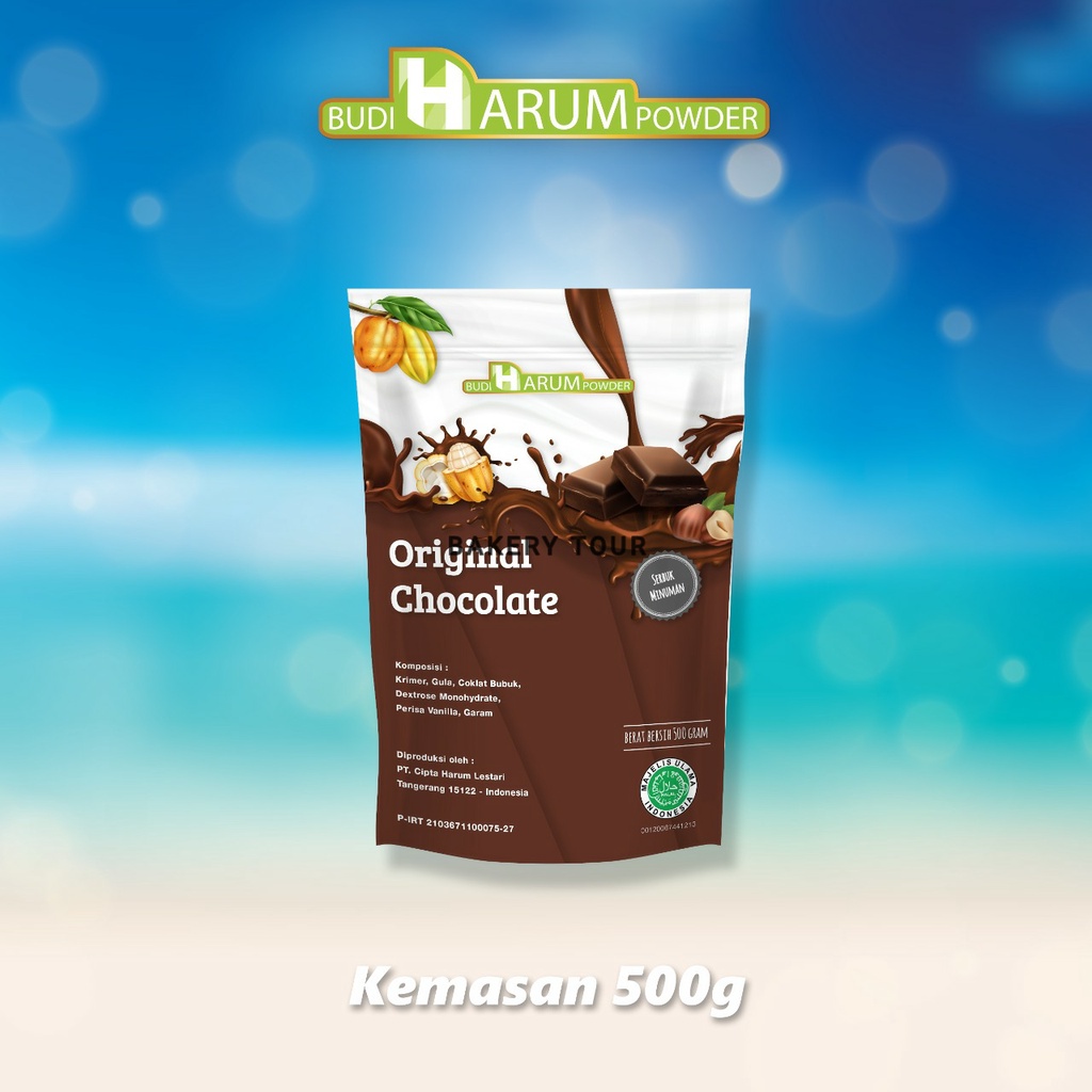

Grosir Bubuk Minuman Buble Boba / Drink Powder Coklat Chocolate Original HARUM 500gr/bubuk minuman premium