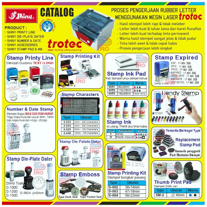 

Replacement Ink Pad Shiny / S-401, S-826D, S-827D, S-828D, S-829D, S-830D (TANPA WARNA)