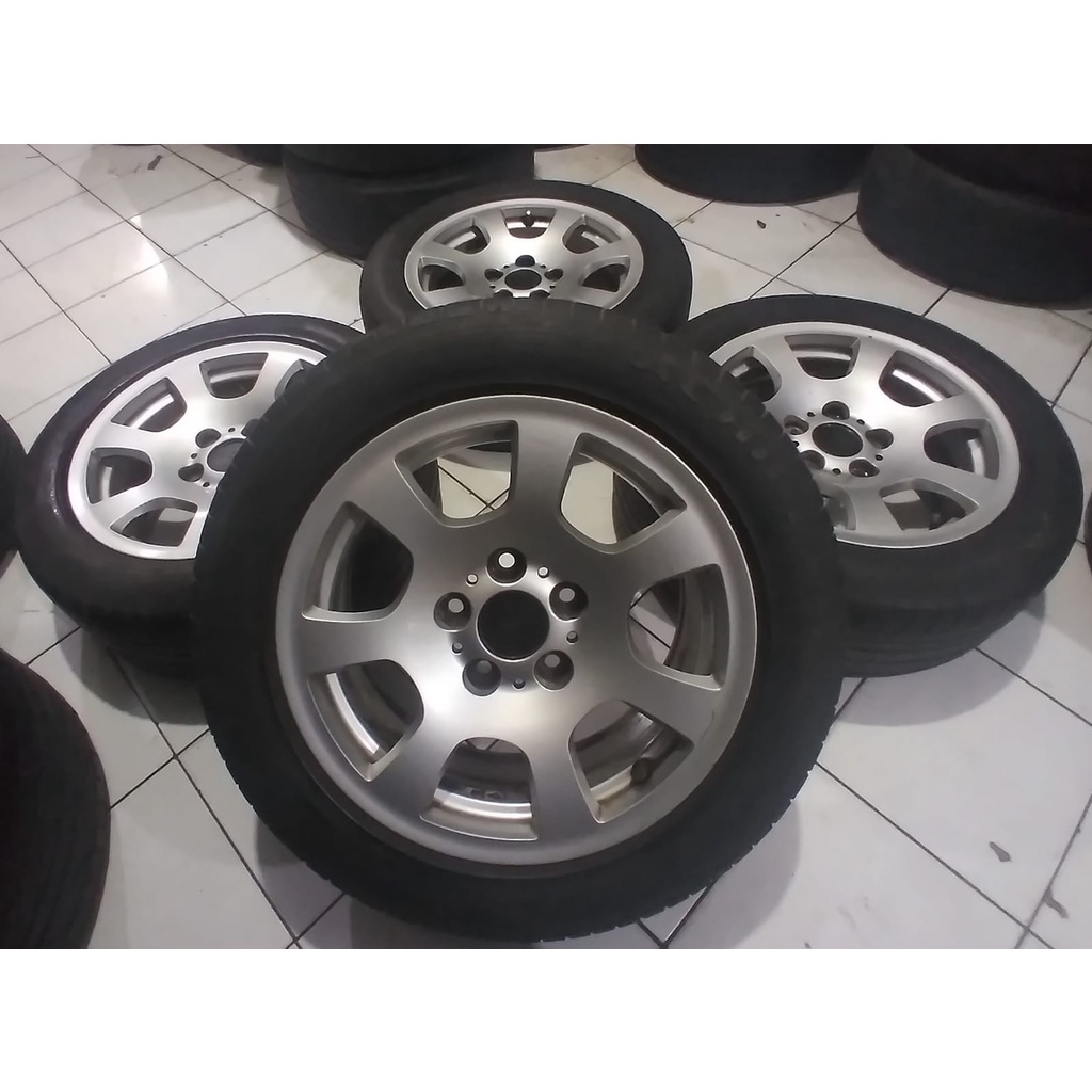 velg second murah untuk mobil bmw ring 17 pcd 5x120 plus ban kondisi 70%