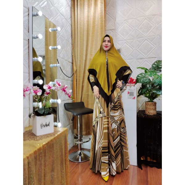 DRESS HIRKA ( Yg di cintai) PREMIUM SET*Original 
By : Yodizein Syari