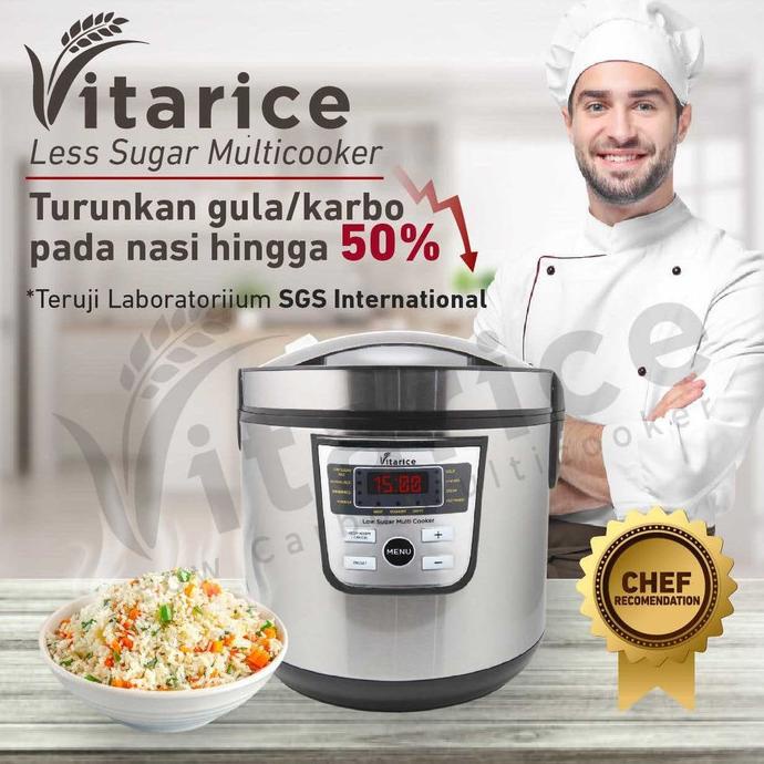 VITARICE Low carbo rice cooker untuk diabetes / obat diabetes