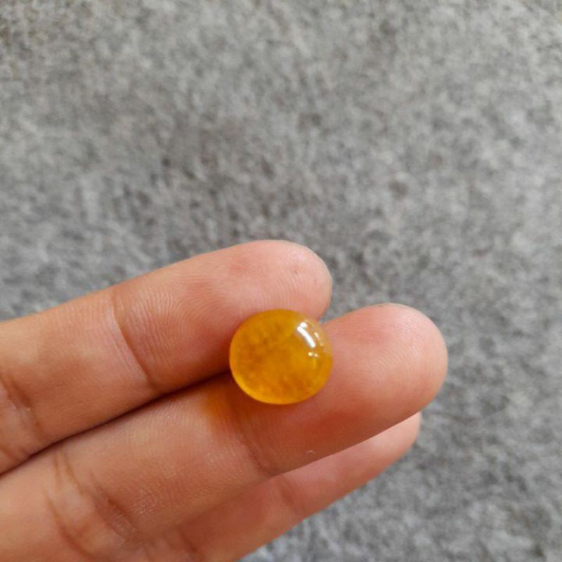natural yelow safir yakut dim 12x11