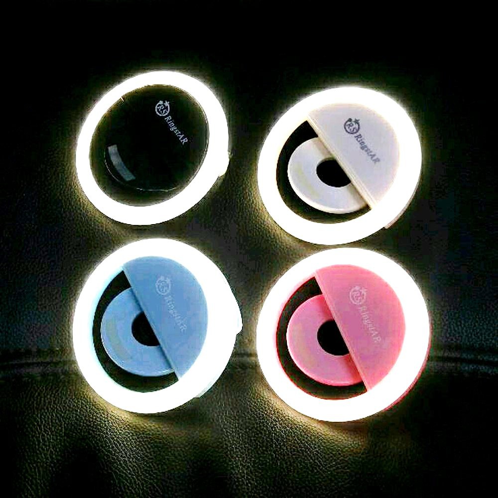 Selfie Kecil - Selfie Portable Clip Flash LED Ring Light