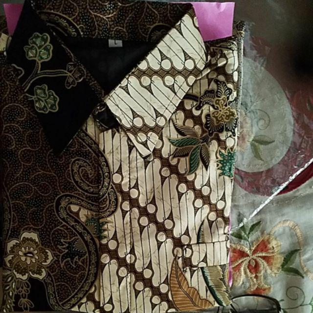 Grosir Kemeja Batik Semi Sutera Silky Premium Berpuring