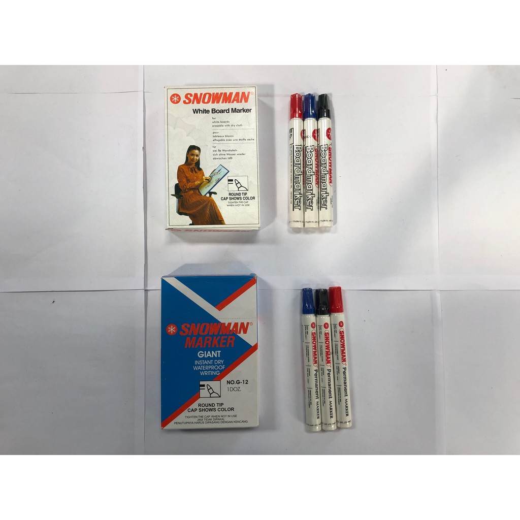 

Spidol Snowman Permanent Marker Giant G-12
