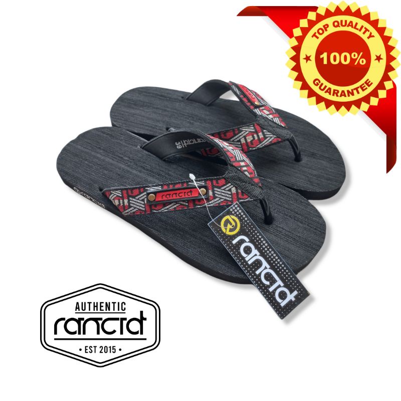 RANCID sandal flet japit tali webbing dewasa unisex 38-42