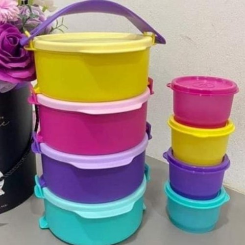 Tupperware - Paket rantang kecil MURAH - Rantang bulat ORI