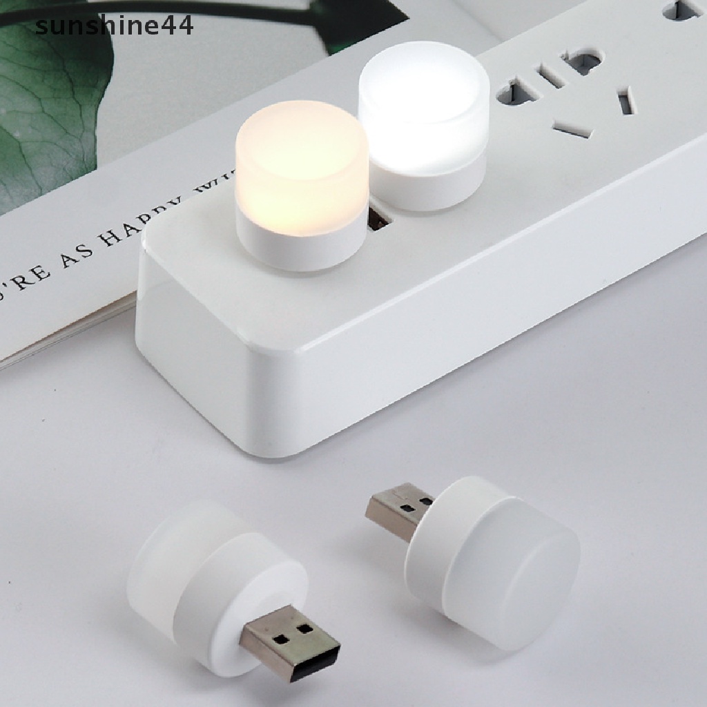 Sunshine Lampu Tidur LED Bentuk Buku Bulat Kecil Tenaga USB Power Charging