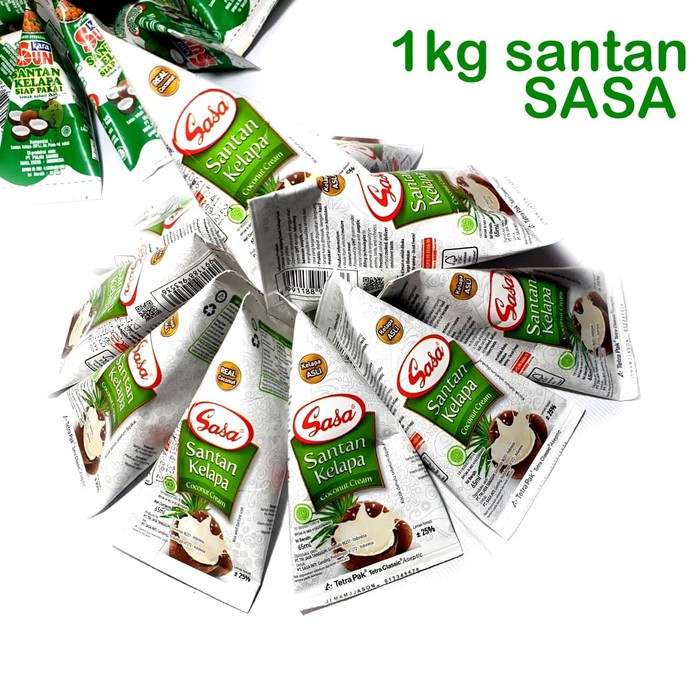 

Santan Sasa 1KG isi 13pcs Kelapa Coconut Cream