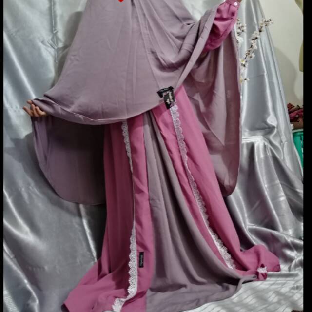 gamis Set syari  linen UMMI HUMAIRA