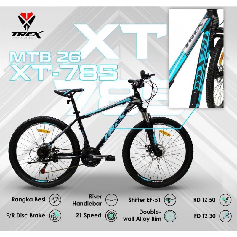 Sepeda Gunung Ukuran 26 TREX XT 785