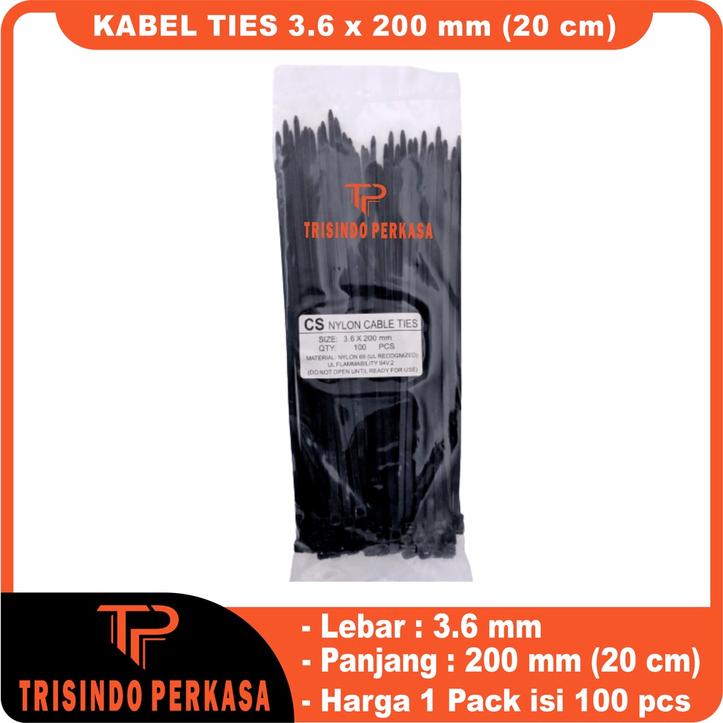 Kabel Ties Cable Tie 3.6 x 200mm (20cm)