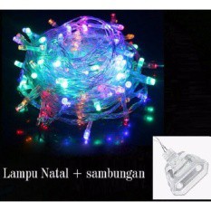 Lampu Hias Tumblr 10 meter Rainbow Warna Warni / Merah Putih 17 Agustus / Dengan Sambungan