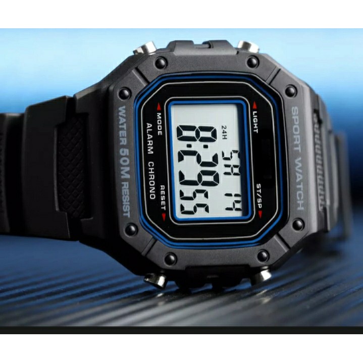 JAM TANGAN SPORT DIGITAL PROTECTION BLACK EDITION