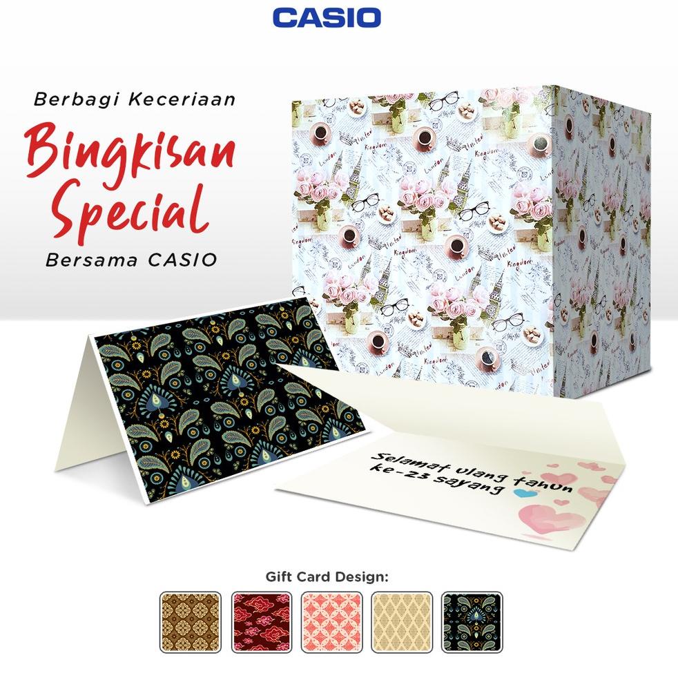 

Fresh Casio Bingkisan Special ( Kertas kado & kartu ucapan) ..,,.,,.,