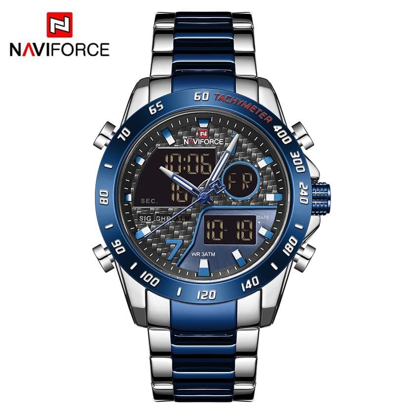 NAVIFORCE 9171-Jam Tangan Pria Dual Time-Original Garansi Resmi