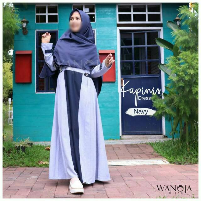 KAPINIS DRESS || Gamis Original By Wanoja Hijab