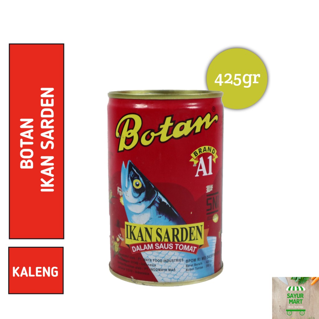 

Botan Sarden Saus Tomat 425gr / Ikan Sarden