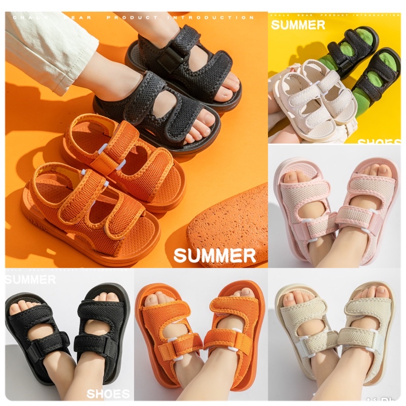 Sendal / Sandal Gunung Anak Chalk Bear / Sandal Anak / Sendal Anak / Sandal Gunung Anak Laki Laki / Perempuan / Sepatu Anak Laki Laki /Sepatu Anak Perempuan / Slop Anak laki Laki /Selop Anak Perempuan Premium/ Kids Shoes/ Children Shoes