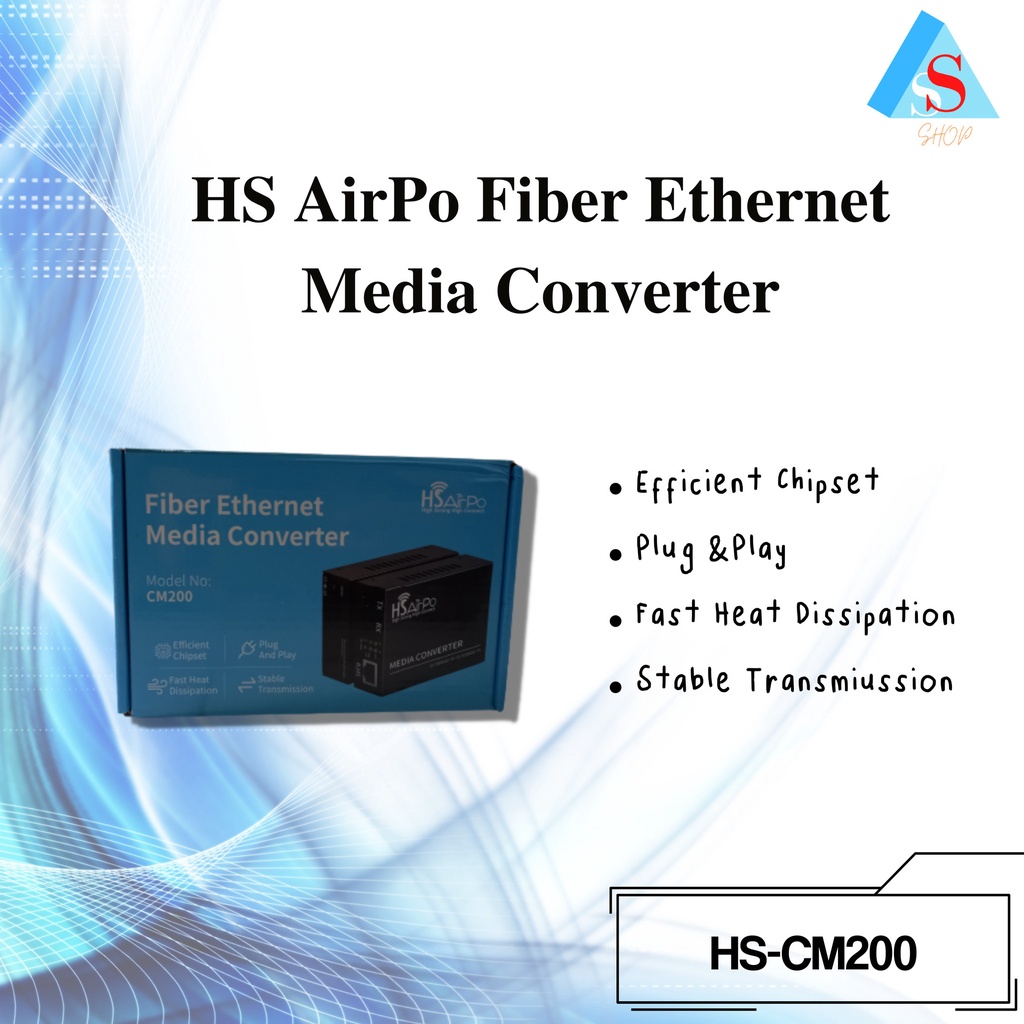 HS AIRPO CM200 20KM MEDIA CONVERTER