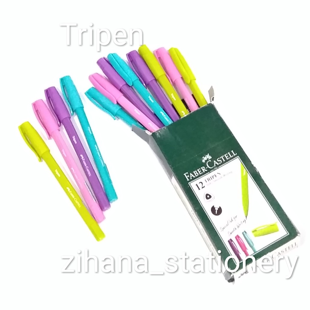

Alat Tulis Bolpen / Pen / Pulpen / Bolpoint Tripen Faber Castell