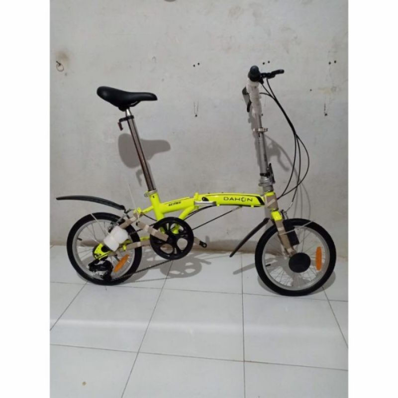 Sepeda Dahon Gemini 16 inch - sepeda lipat Gemini warna hijau limited