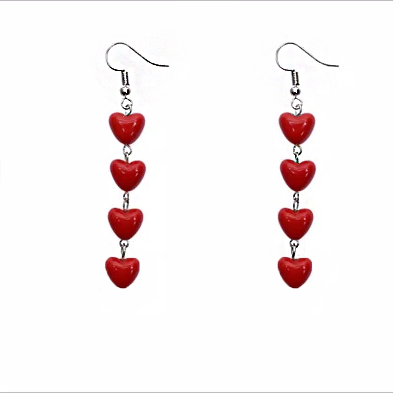 Anting Panjang Hooks Style Korea wanita Kekinian Model Sweet Love 382