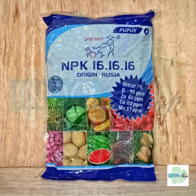 Pupuk NPK 16-16-16 Origin Rusia (1KG) Cap PAK TANI