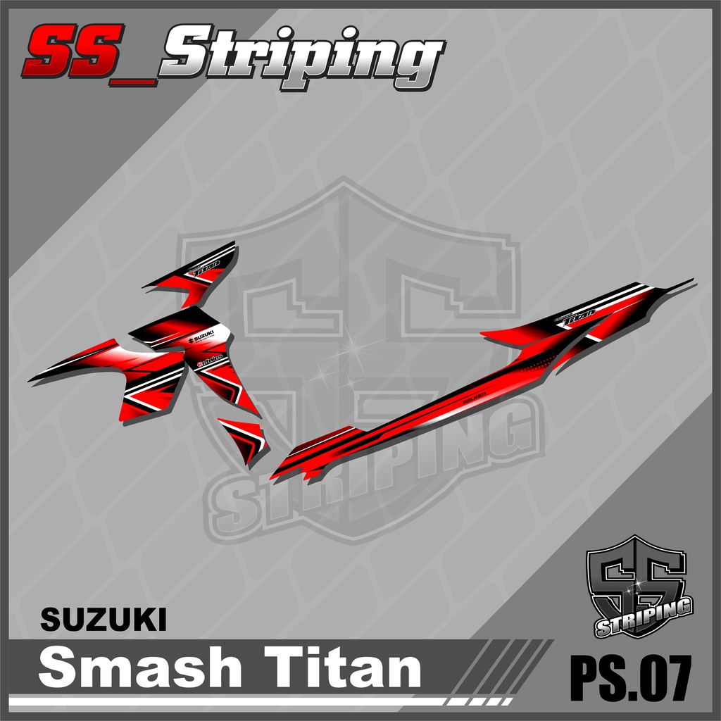 Sticker Striping List Variasi Smash Titan - Striping Smash Titan. PS.007
