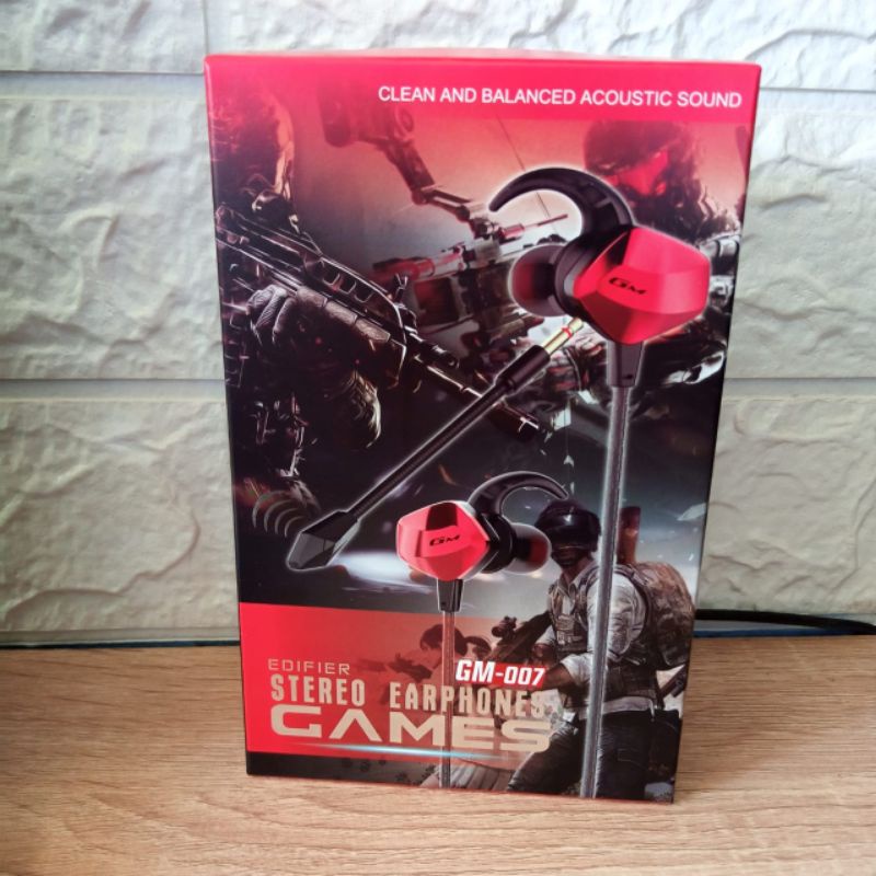 HEADSET EARPHONE GAMING GM 007