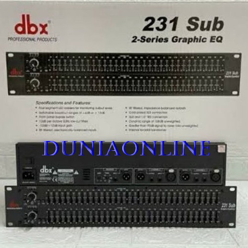 Equalizer DBX 231 SUB DBX231SUB grade a++