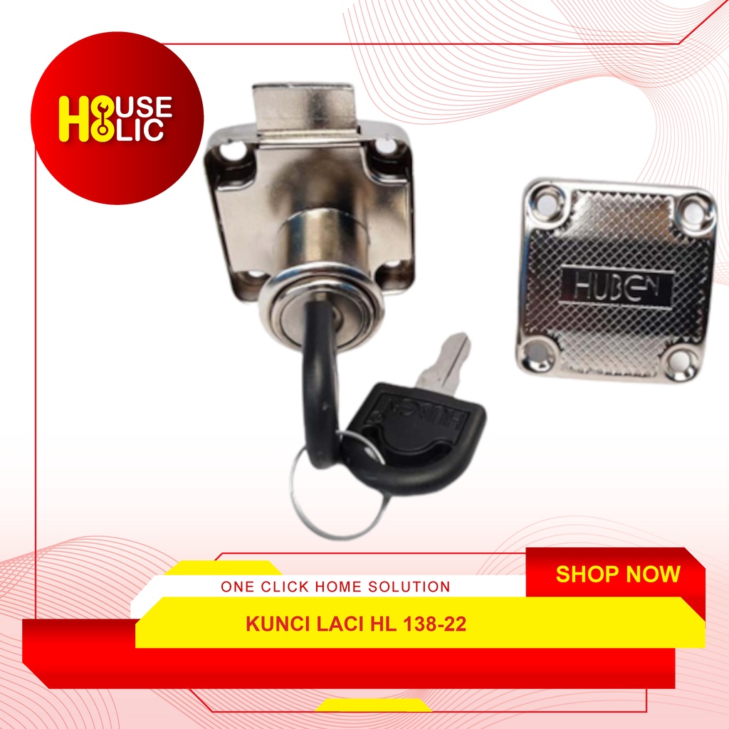 Kunci Laci HL 138-22 / Kunci Loker Pintu Lemari / Drawer Lock Camlock