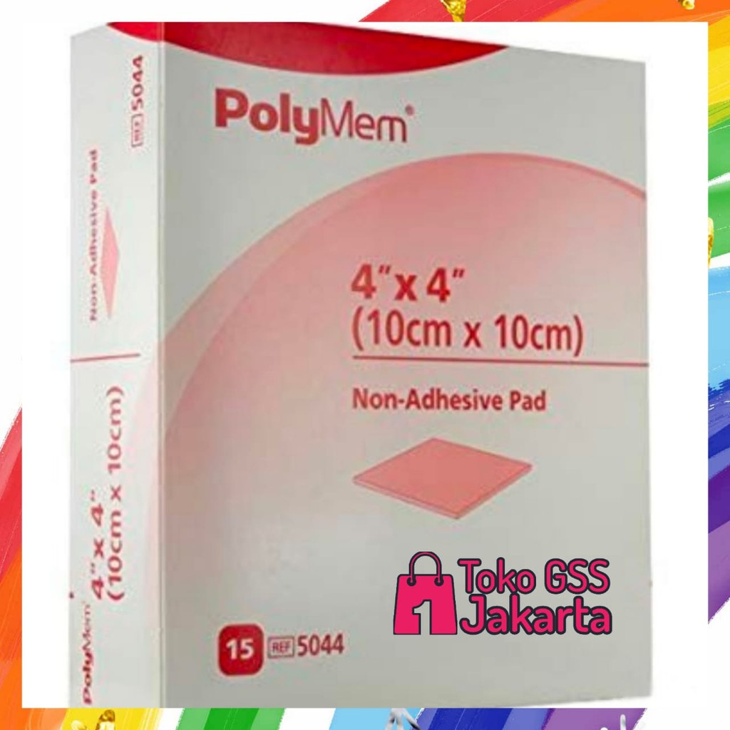 PolyMem Standard Non Adhesive 10 cm x 10 cm Plester Luka Anti Nyeri PolyMem