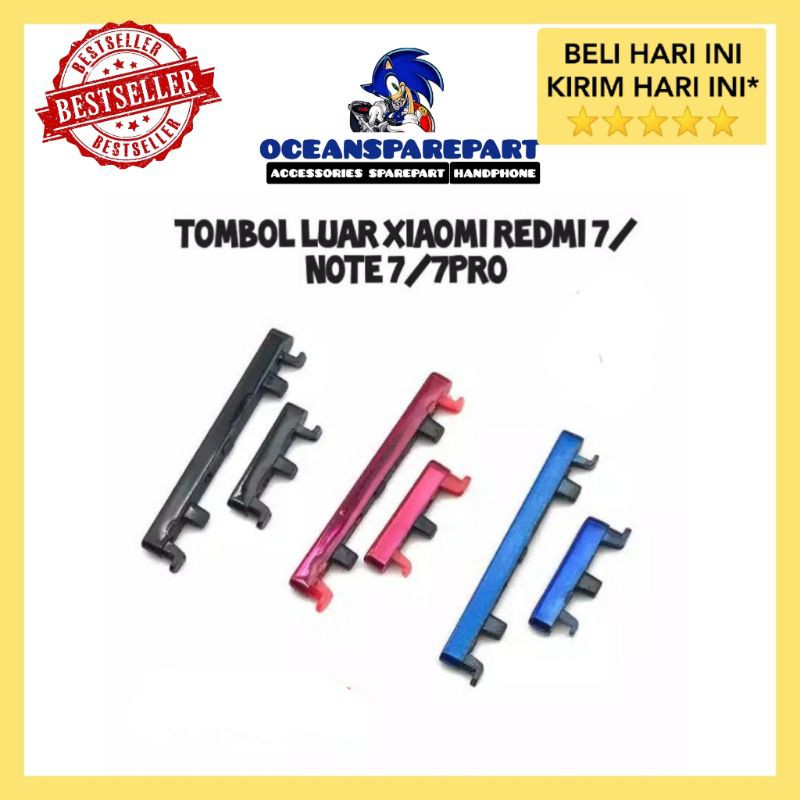 Tombol Luar On Off Volume Xiaomi Redmi Note 7 Note 7 Pro / Redmi 7 Original