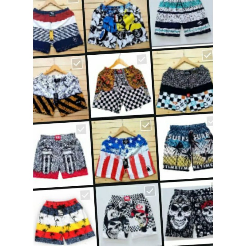 (bisa COD )Celana boxer pantai