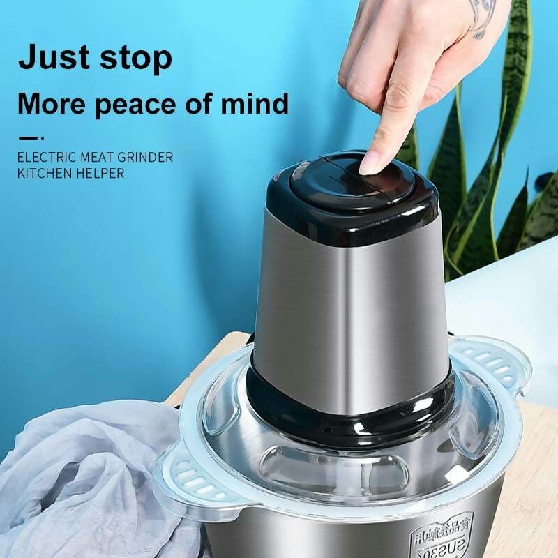 M Blender Penggiling Daging Meat Grinder Stainless Steel 2L ydm-0070