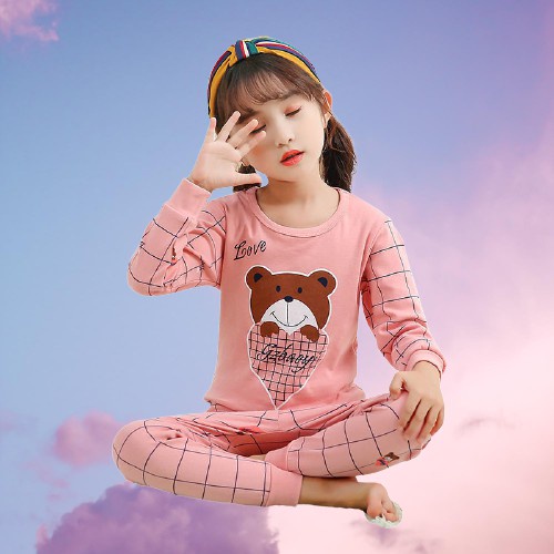 HappyOliver PASSWORD BEAR LOVE Setelan piyama 1 - 7 Tahun Baju Anak BerKualitas