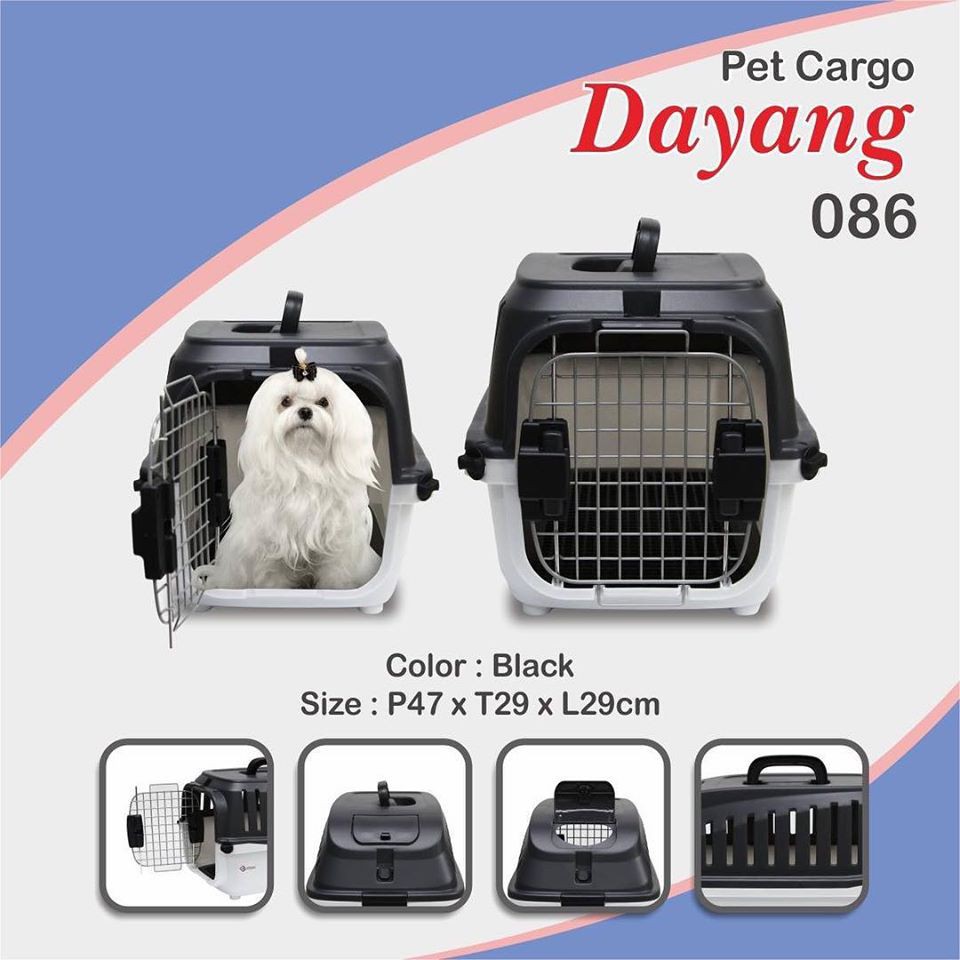 Pet Cargo Kucing Anjing Musang Dayang Ukuran Size S Travel Carrier 086