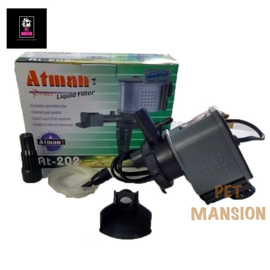 ATMAN AT202 Pompa celup Air Aquarium Submersible Water Pump AT-202 AT 202