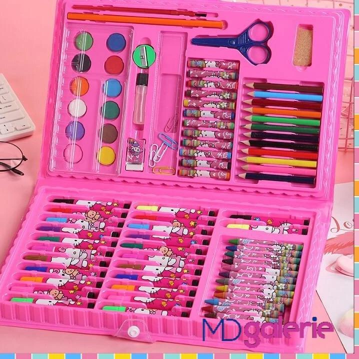 

Terbaik Stationery set pensil crayon cat air perlengkapan sekolah menggambar anak isi 86 500GR !!