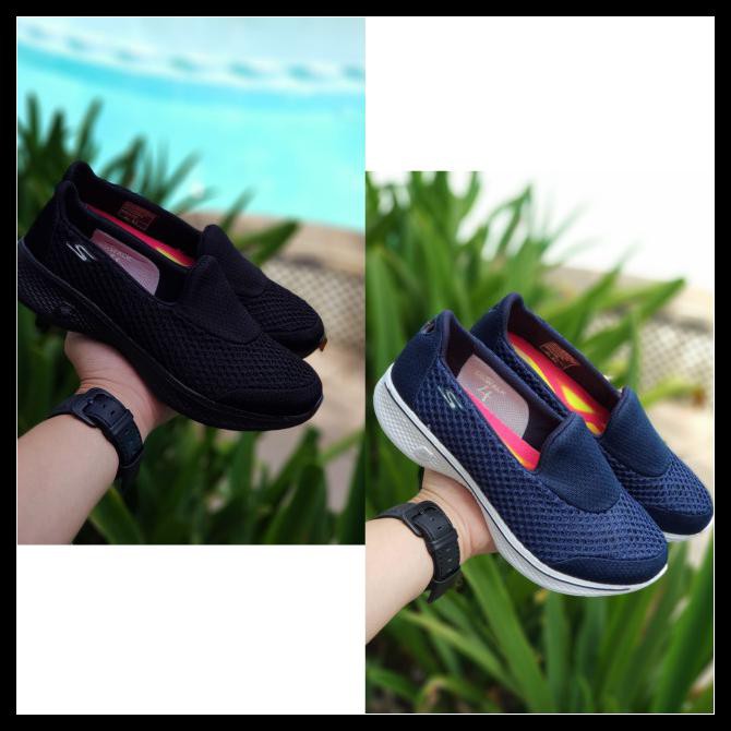 Sepatu Wanita Skechers / Skecher / Sketchers / Skecher Gowalk 4 Kindle - Hitam, 39
