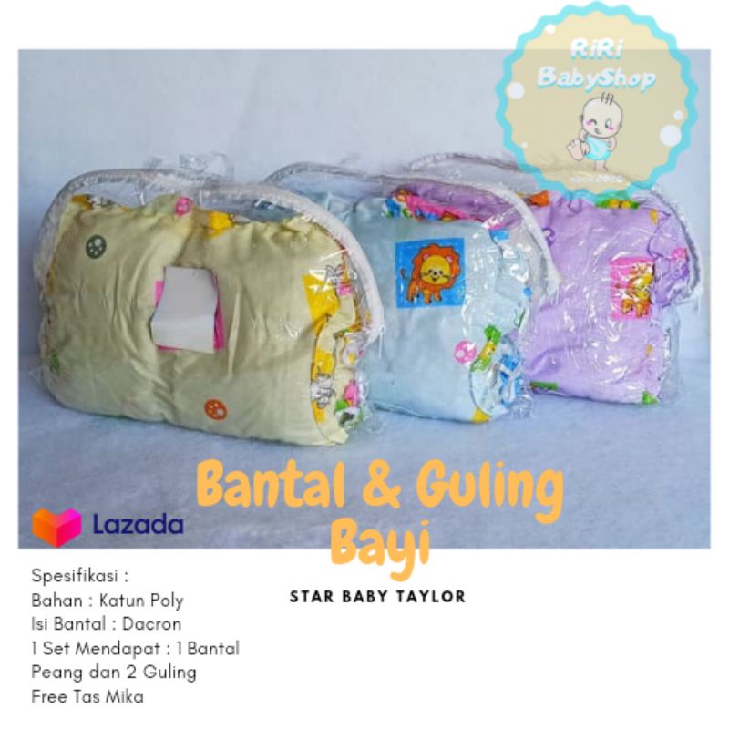 Bantal Guling Bayi Set Motif Karakter