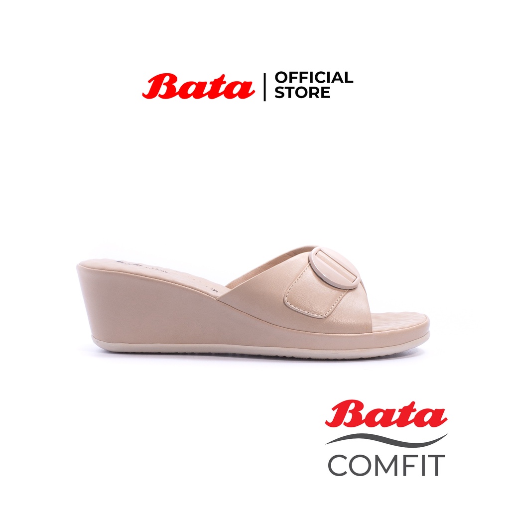 Bata Comfit Sandal Wanita Capriy Beige - 6808016-1