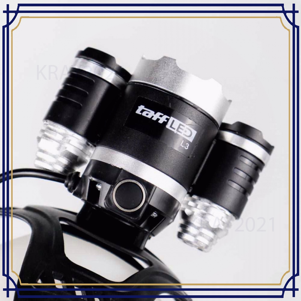 TaffLED Ares Headlamp Headlight 3 LED Cree XM-L T6 + 2 XEP - L3