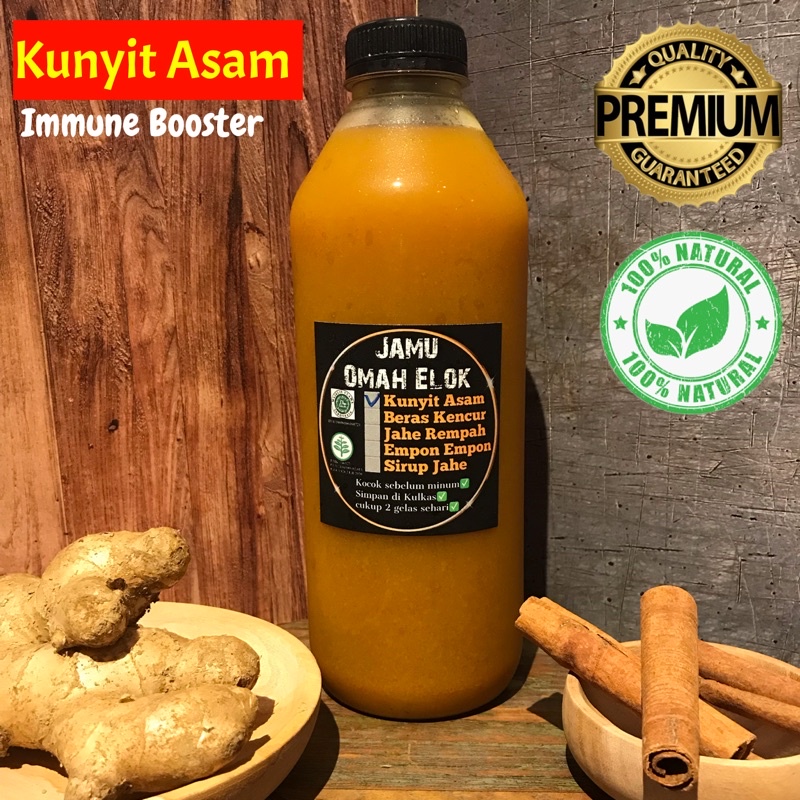 

Jamu Kunyit Asam immune booster 1 L (khusus instan /sameday)