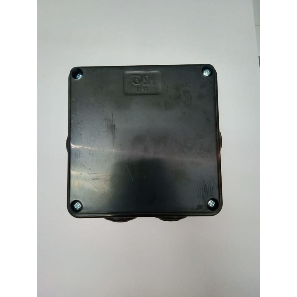 Duradus abu 6 lubang 100x100x50HITAM / junction box 10cm/box cctv 10cm