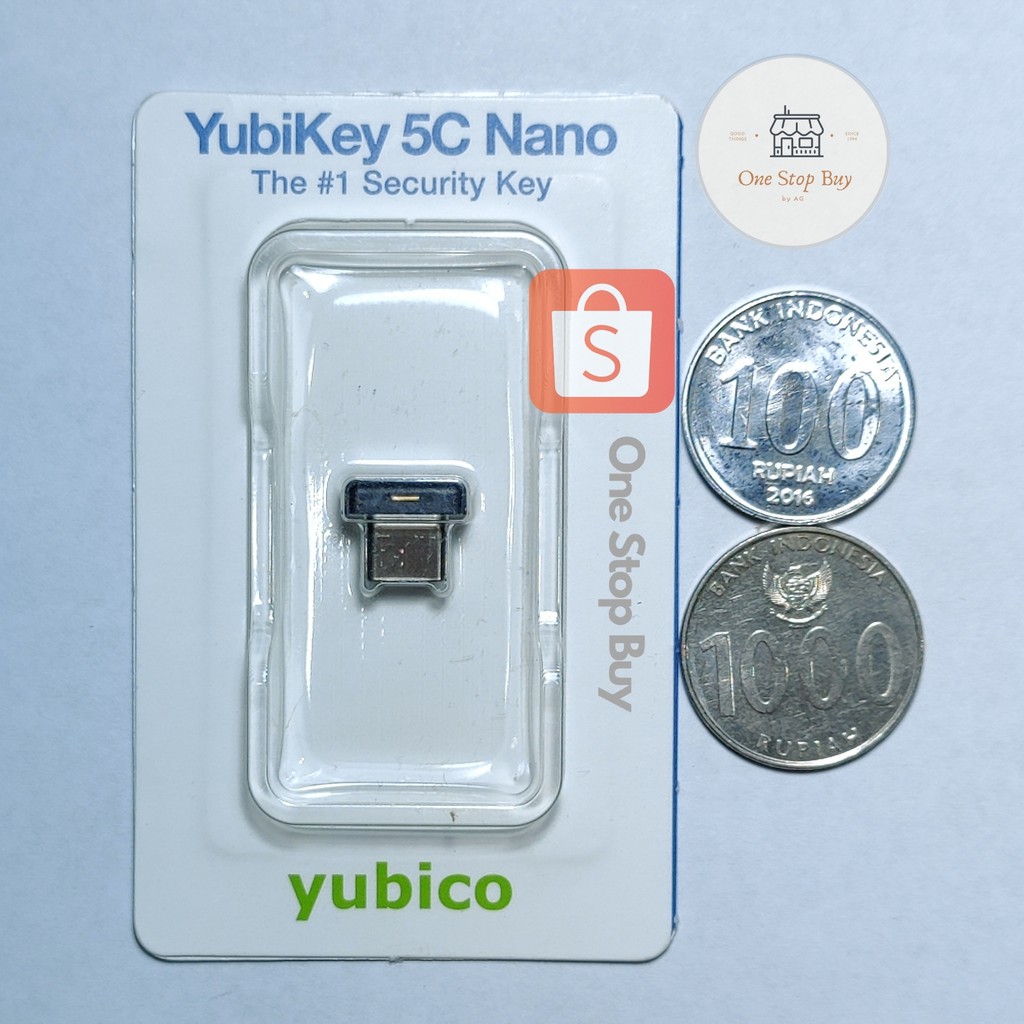 Yubikey 5C Nano - READY STOCK - Two Factor Auth Security Key USB C