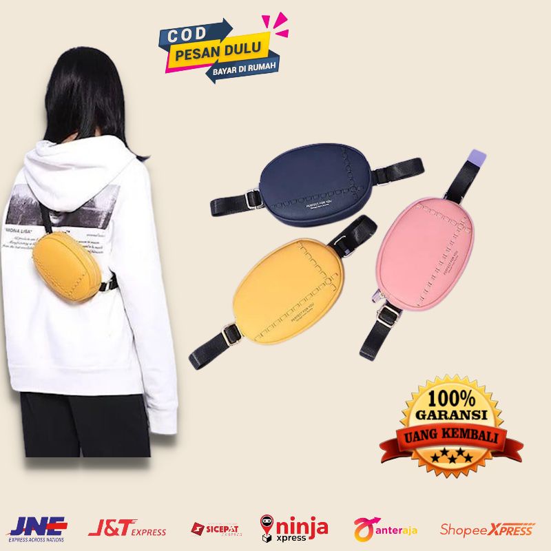 FREE GIFT Tas Kantong Tote Bag Selempang Slempang Slingbag Mini Waistbag Import Semi Kulit Casual Fa